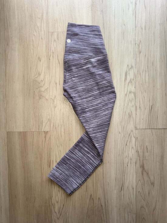 Lululemon Pants - Lululemon Wunder Under High-Rise Crop 21" Space Dye Purple Size 4